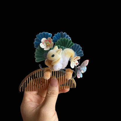 Squirrel Bespoke Hairpin-Silk Hairpin(Ronghua)