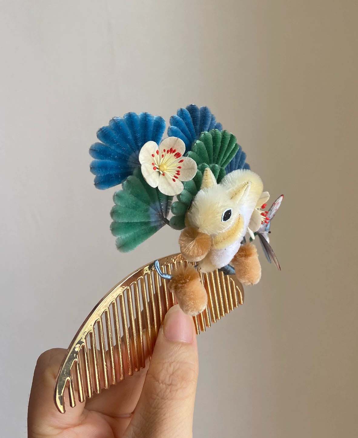 Squirrel Bespoke Hairpin-Silk Hairpin(Ronghua)