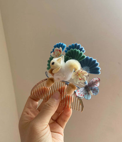 Squirrel Bespoke Hairpin-Silk Hairpin(Ronghua)