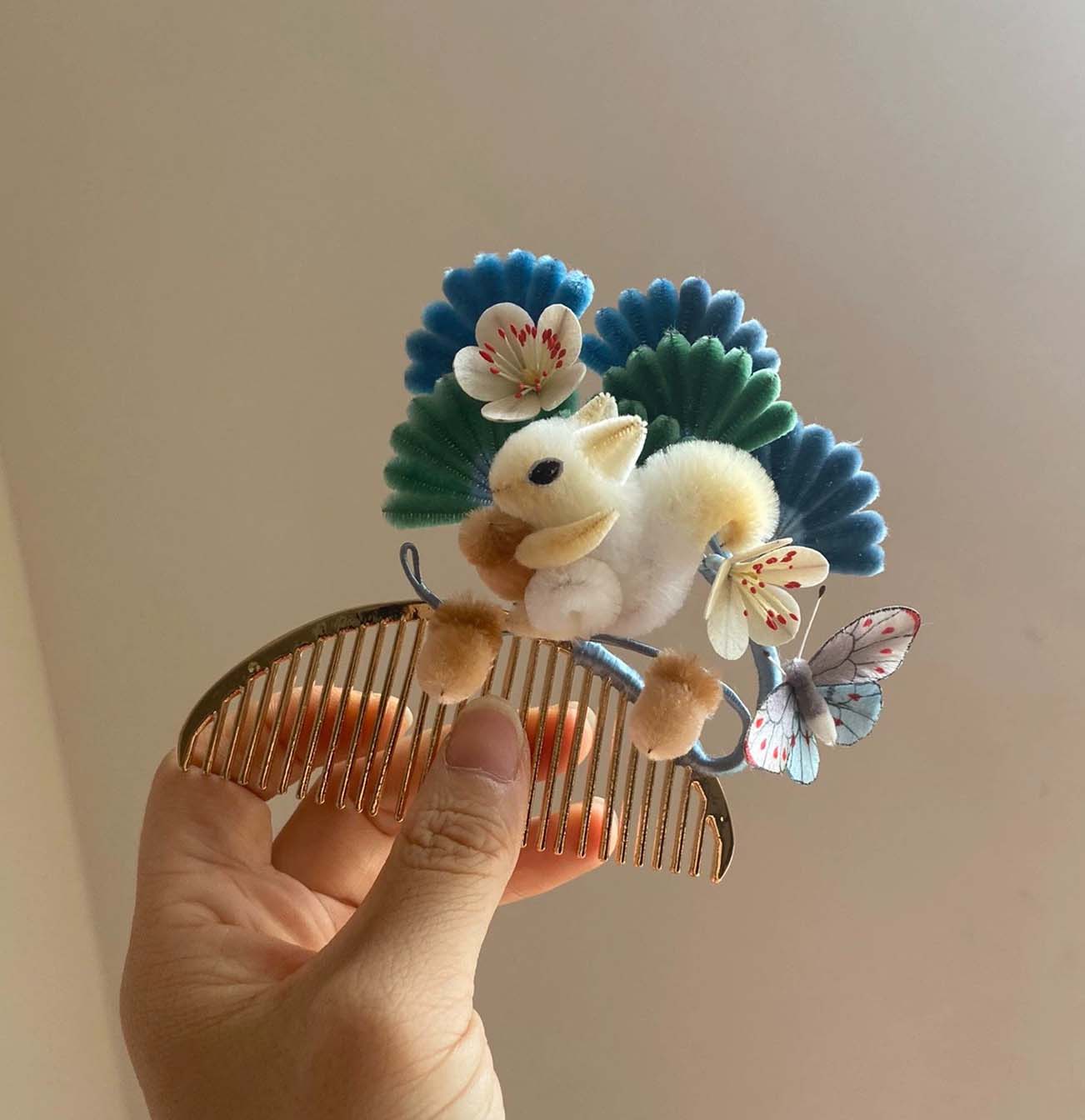 Squirrel Bespoke Hairpin-Silk Hairpin(Ronghua)