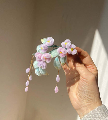 Wisteria Bespoke Corsage-Silk Corsage(Ronghua)