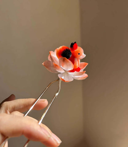 Fox Bespoke Hairpin-Silk Hairpin(Ronghua)