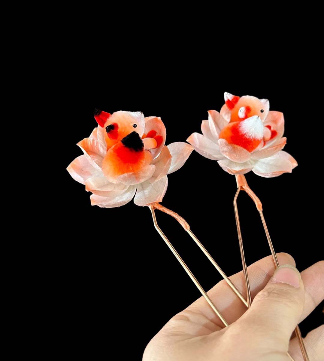 Fox Bespoke Hairpin-Silk Hairpin(Ronghua)