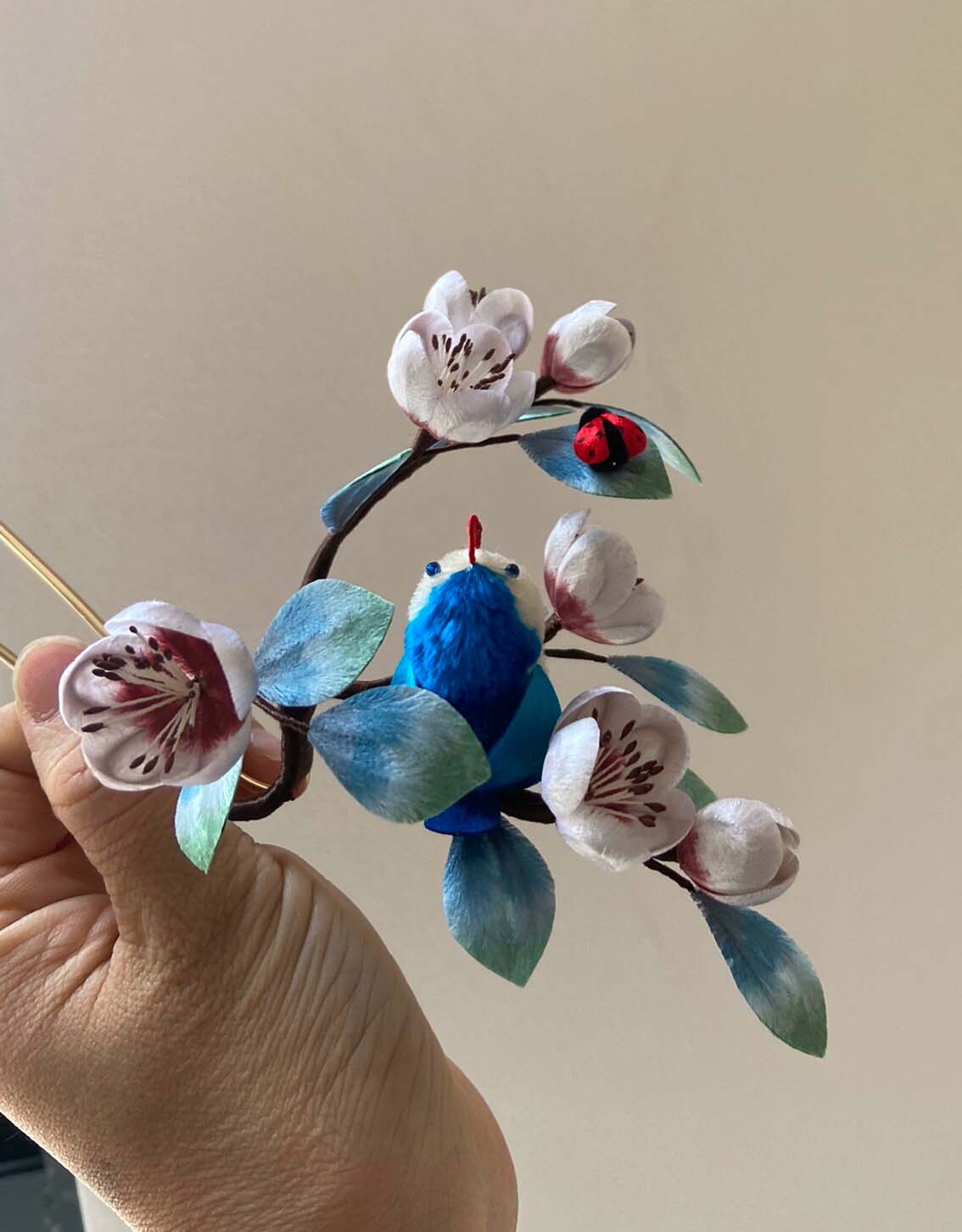 Bird Bespoke Hairpin-Silk Hairpin(Ronghua)