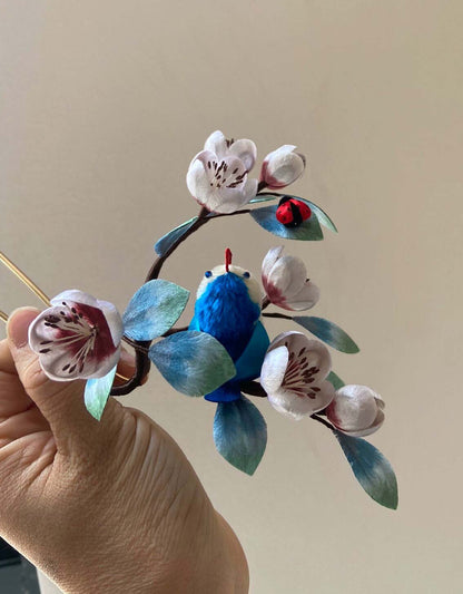 Bird Bespoke Hairpin-Silk Hairpin(Ronghua)