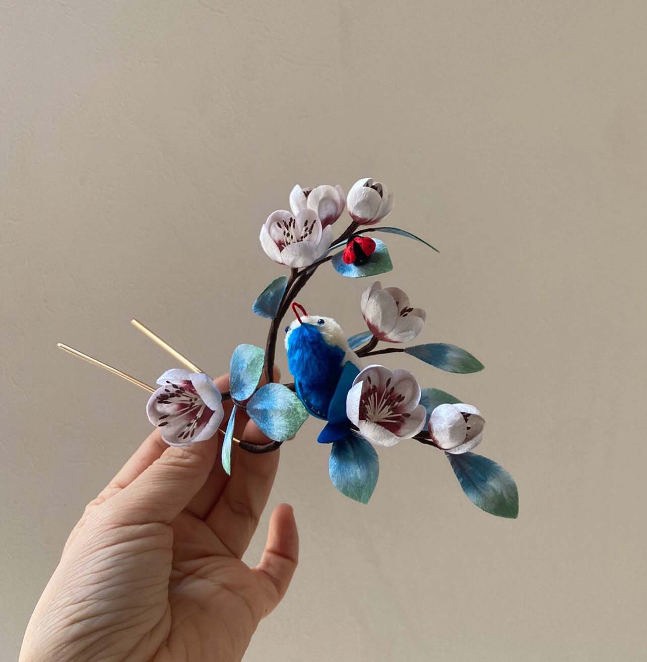 Bird Bespoke Hairpin-Silk Hairpin(Ronghua)