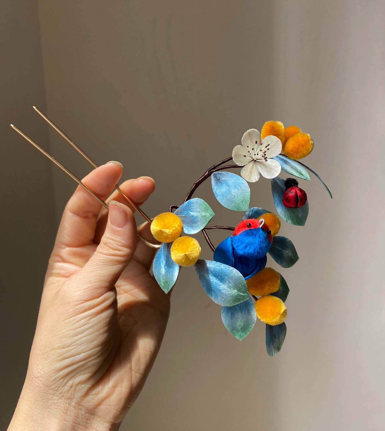 Bird Bespoke Hairpin-Silk Hairpin(Ronghua)