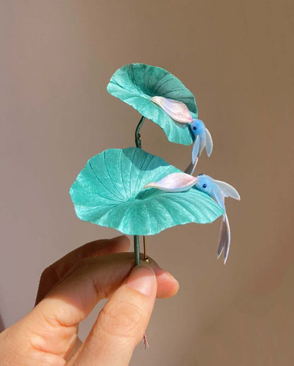 Lotus Bespoke Hairpin-Silk Hairpin(Ronghua)