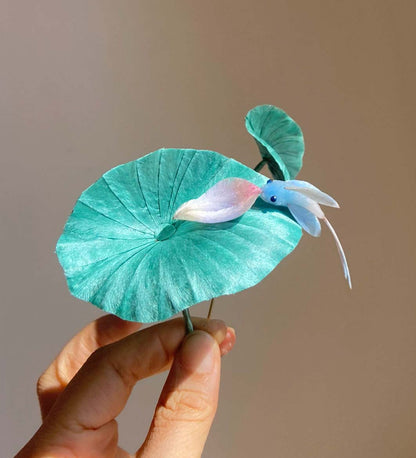 Lotus Bespoke Hairpin-Silk Hairpin(Ronghua)