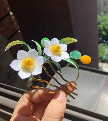 Daffodi Bespoke Hairpin-Silk Hairpin(Ronghua)