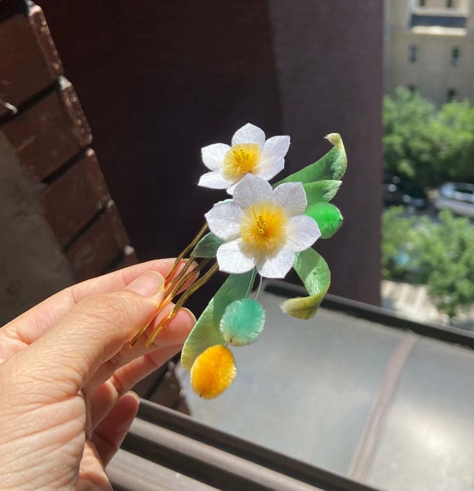 Daffodi Bespoke Hairpin-Silk Hairpin(Ronghua)