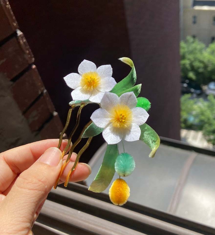 Daffodi Bespoke Hairpin-Silk Hairpin(Ronghua)