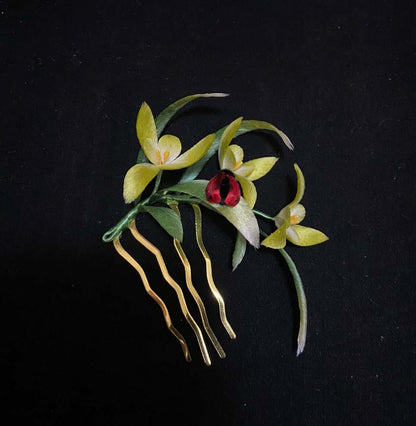 Orchid Bespoke Hairpin-Silk Hairpin(Ronghua)