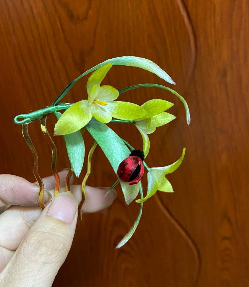 Orchid Bespoke Hairpin-Silk Hairpin(Ronghua)