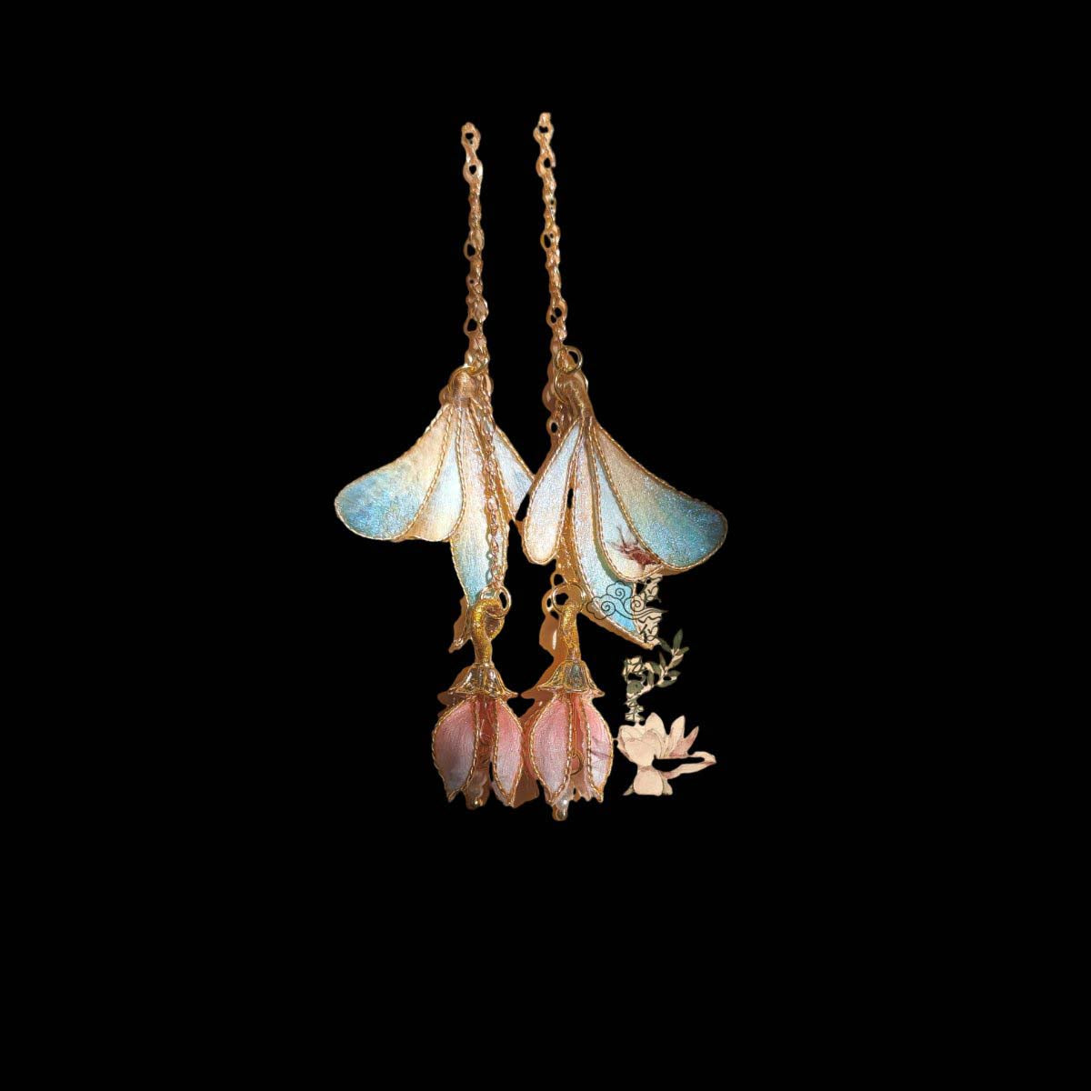 Bells Bespoke Earrings-Silk Earrings(Ronghua)