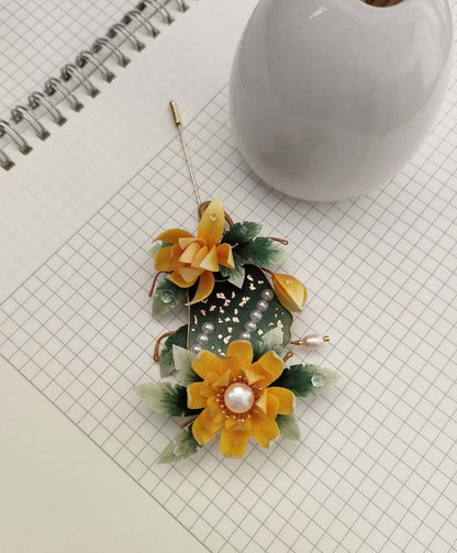 Fan Bespoke Corsage-Silk Corsage(Ronghua)