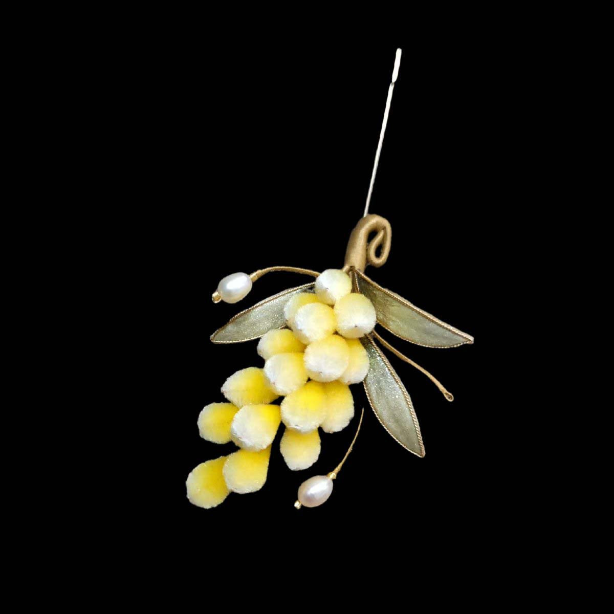 Wheat Bespoke Brooch-Silk Brooch(Ronghua)