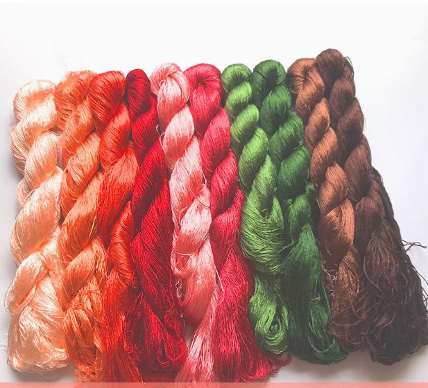 400m Suzhou Embroidery Mulberry Silk Thread(^set05  400m*10)