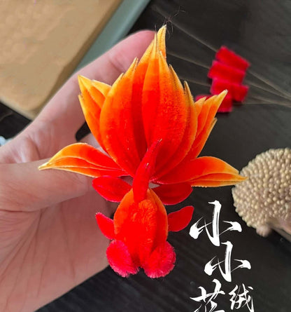 GoldFish Bespoke Brooch-Silk Brooch(Ronghua)