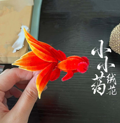 GoldFish Bespoke Brooch-Silk Brooch(Ronghua)