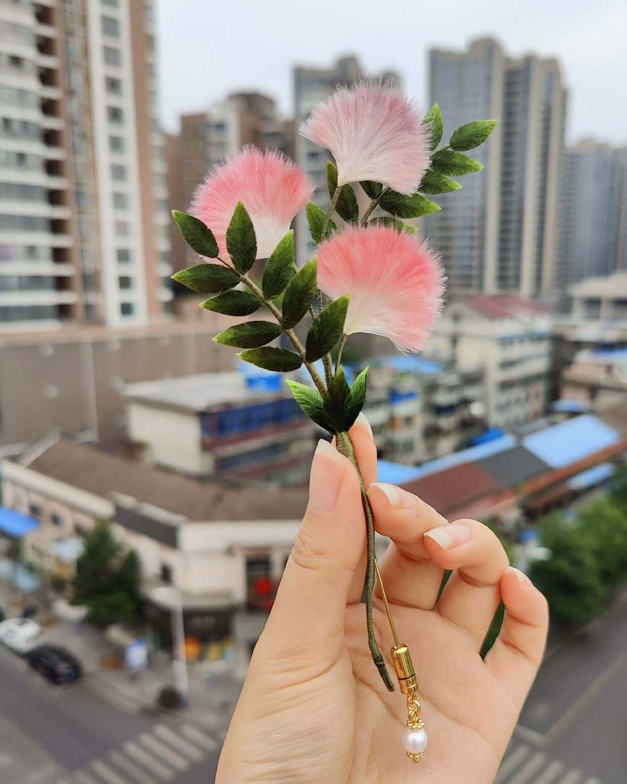 Albizia Bespoke Corsage-Silk Corsage(Ronghua)