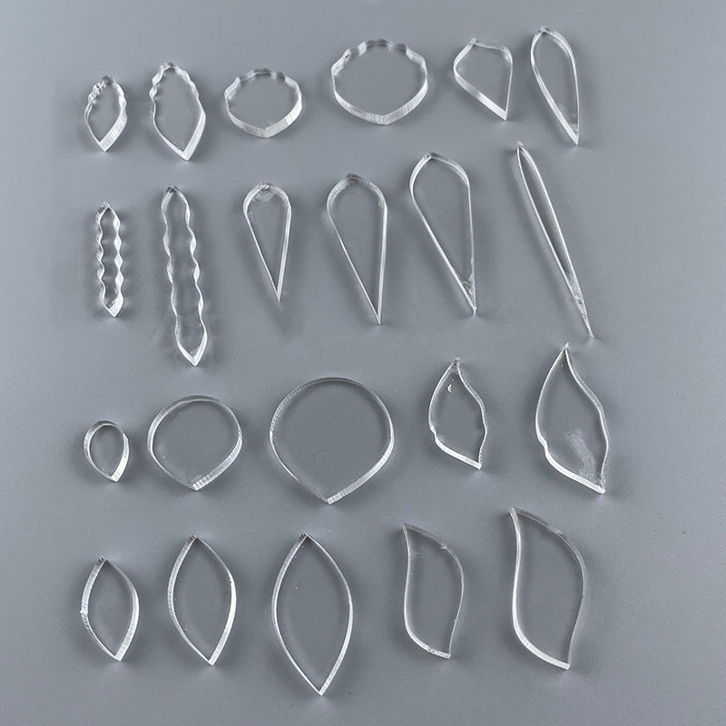 Clear Acrylic Wire Shaping Templates | Petal & Leaf Forms for Filigree Jewelry