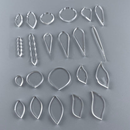 Clear Acrylic Wire Shaping Templates | Petal & Leaf Forms for Filigree Jewelry