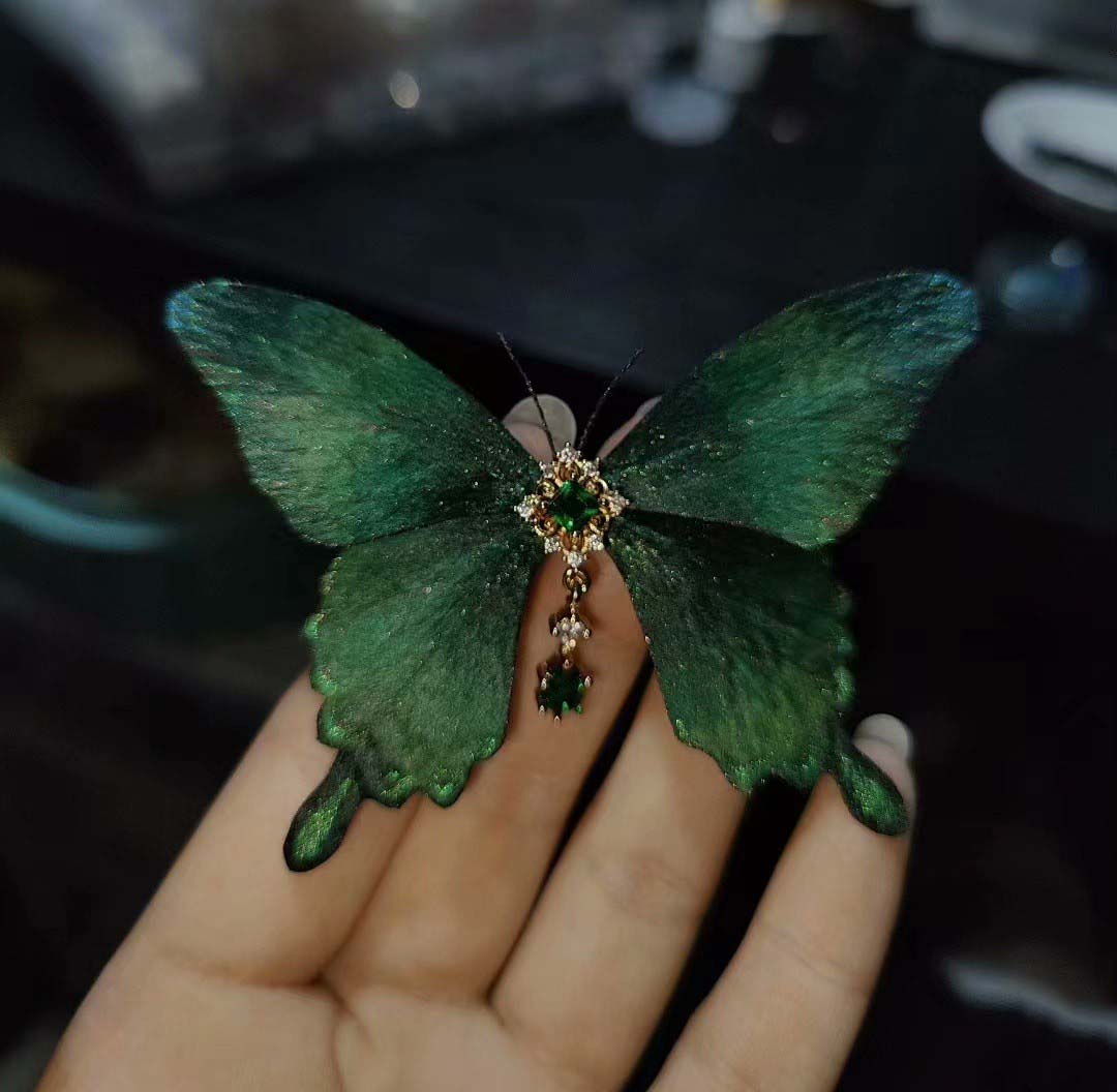 Butterfly Bespoke Brooch -Silk Brooch(Ronghua)