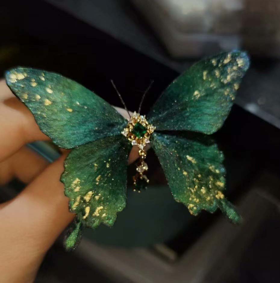 Butterfly Bespoke Brooch -Silk Brooch(Ronghua)