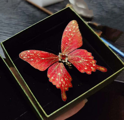 Butterfly Bespoke Brooch -Silk Brooch(Ronghua)