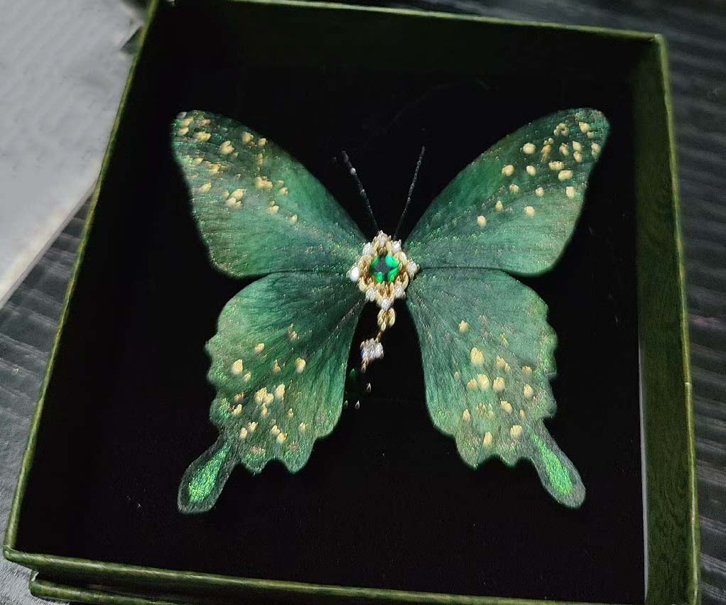 Butterfly Bespoke Brooch -Silk Brooch(Ronghua)