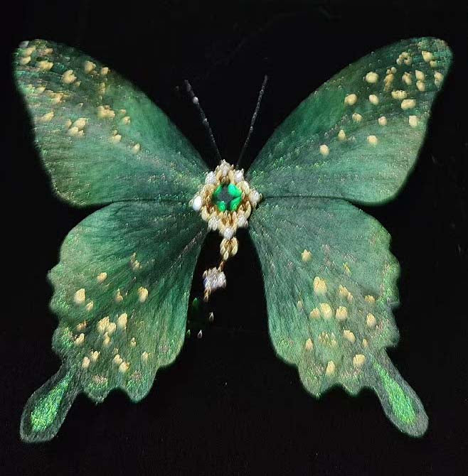 Butterfly Bespoke Brooch -Silk Brooch(Ronghua)