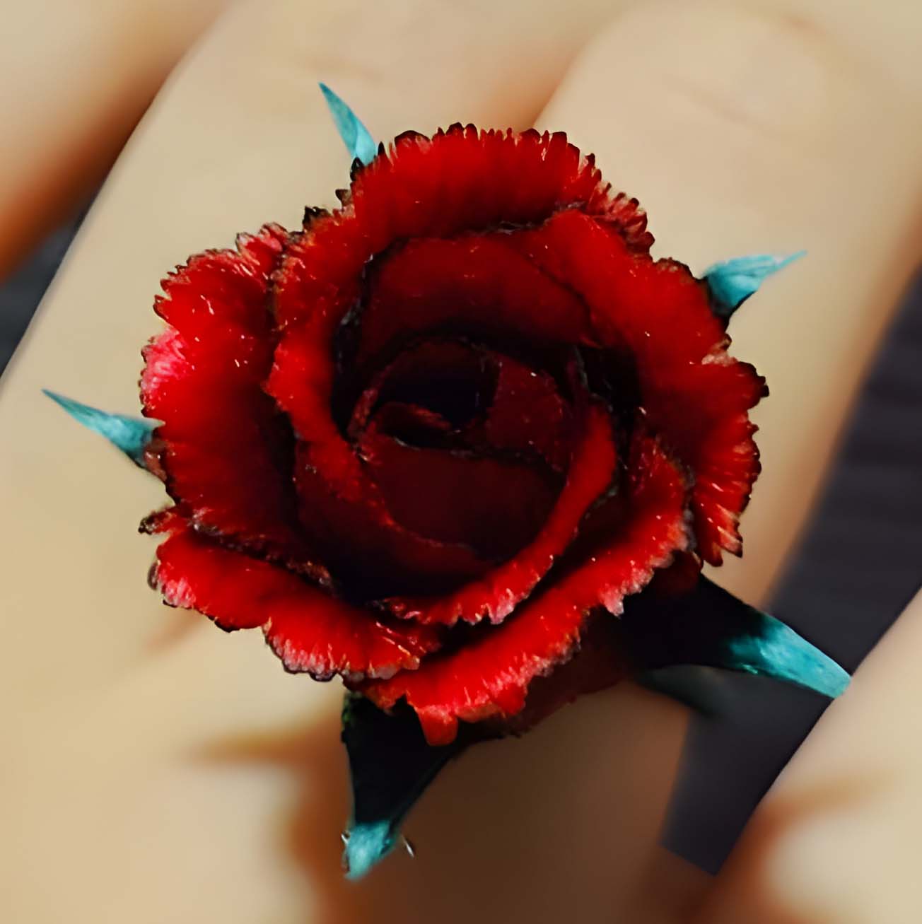 Rose Bespoke Ring-Red Silk Ring(Ronghua)