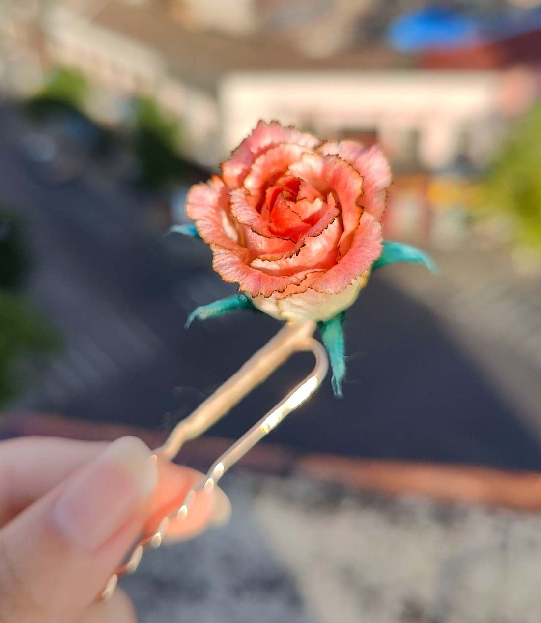 Rose Bespoke Hairpin-Silk Hairpin(Ronghua)