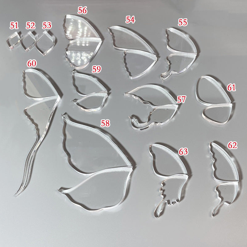 Clear Acrylic Wire Shaping Templates | Petal & Leaf Forms for Filigree Jewelry