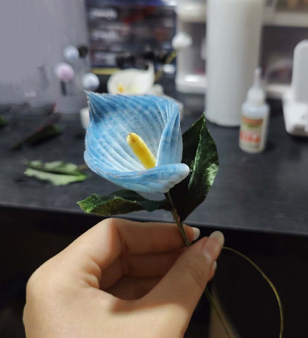 Calla Bespoke Brooch-Silk Brooch(Ronghua)