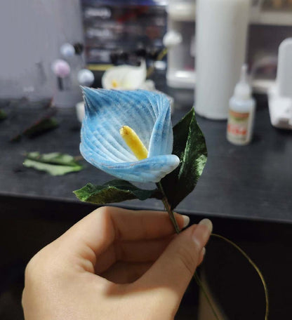 Calla Bespoke Brooch-Silk Brooch(Ronghua)