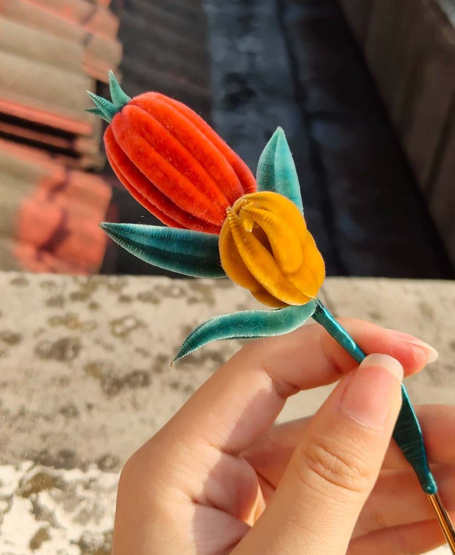 Fruitful Bespoke Hairpin-Silk Hairpin(Ronghua)