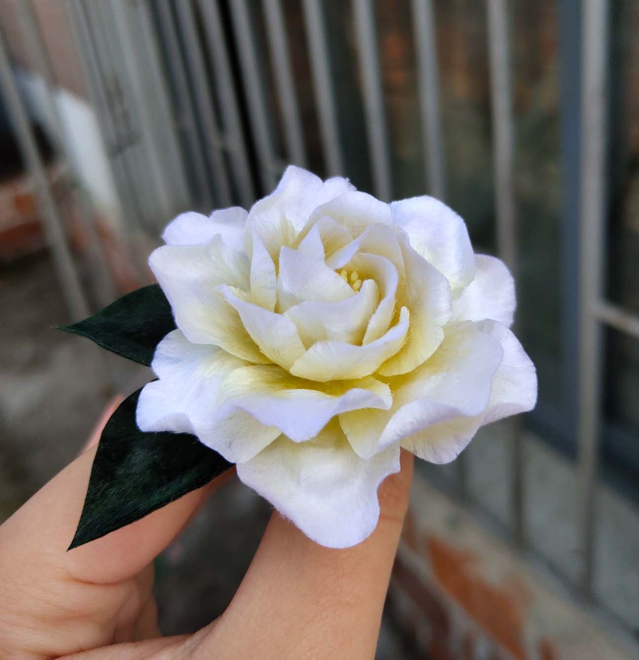 Gardenia Bespoke Hairpin-Silk Hairpin(Ronghua)