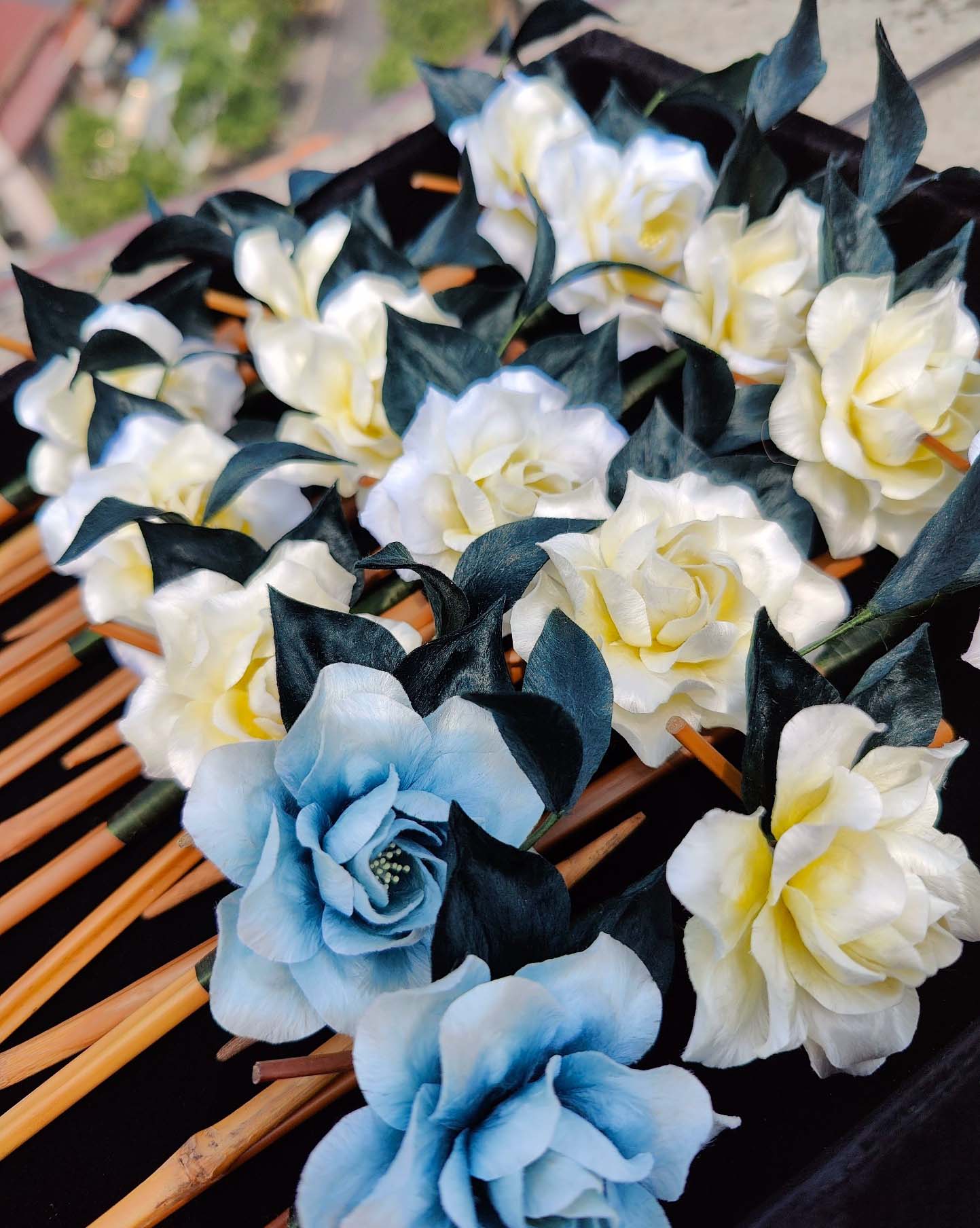 Gardenia Bespoke Hairpin-Silk Hairpin(Ronghua)