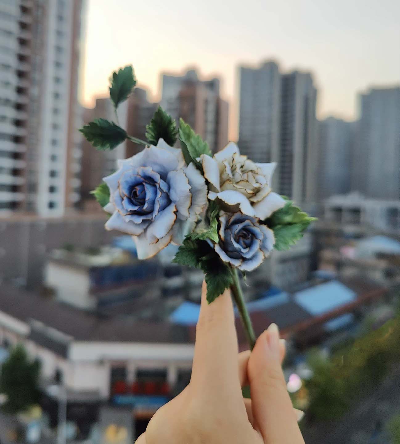 Rose Bespoke Hairpin-Silk Hairpin(Ronghua)