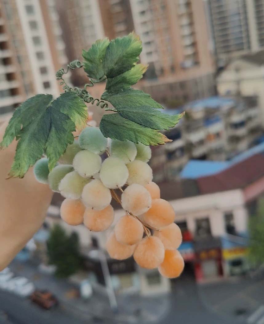 Grapes Bespoke Hairpin-Silk Hairpin(Ronghua)