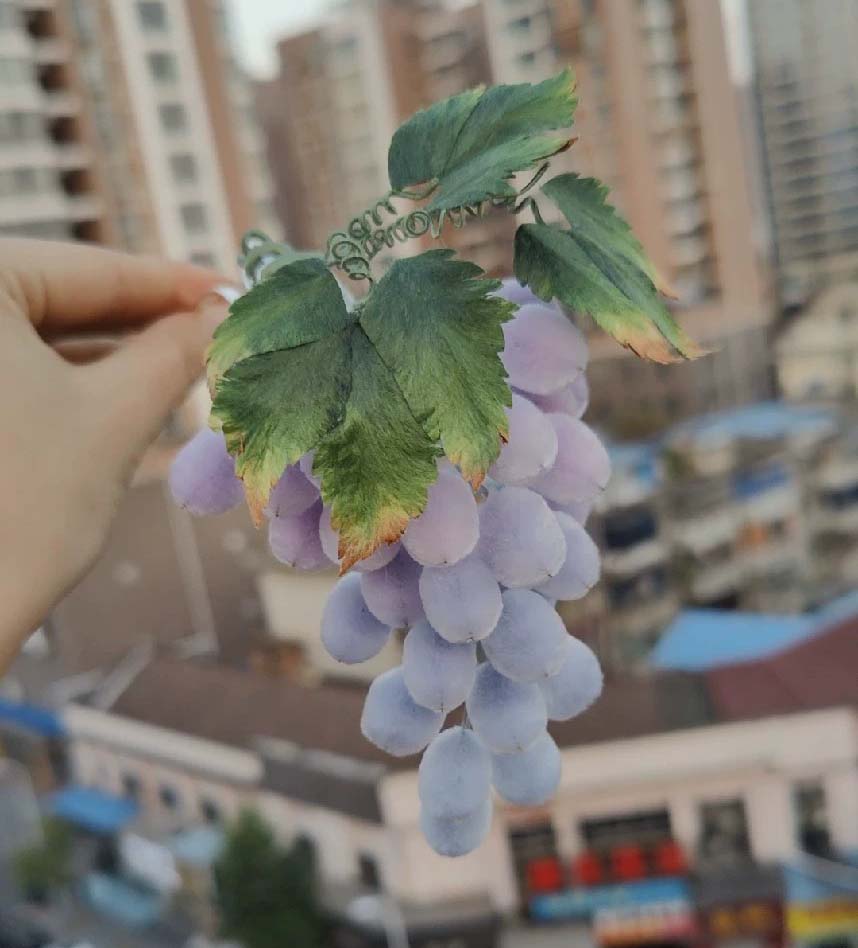 Grapes Bespoke Hairpin-Silk Hairpin(Ronghua)