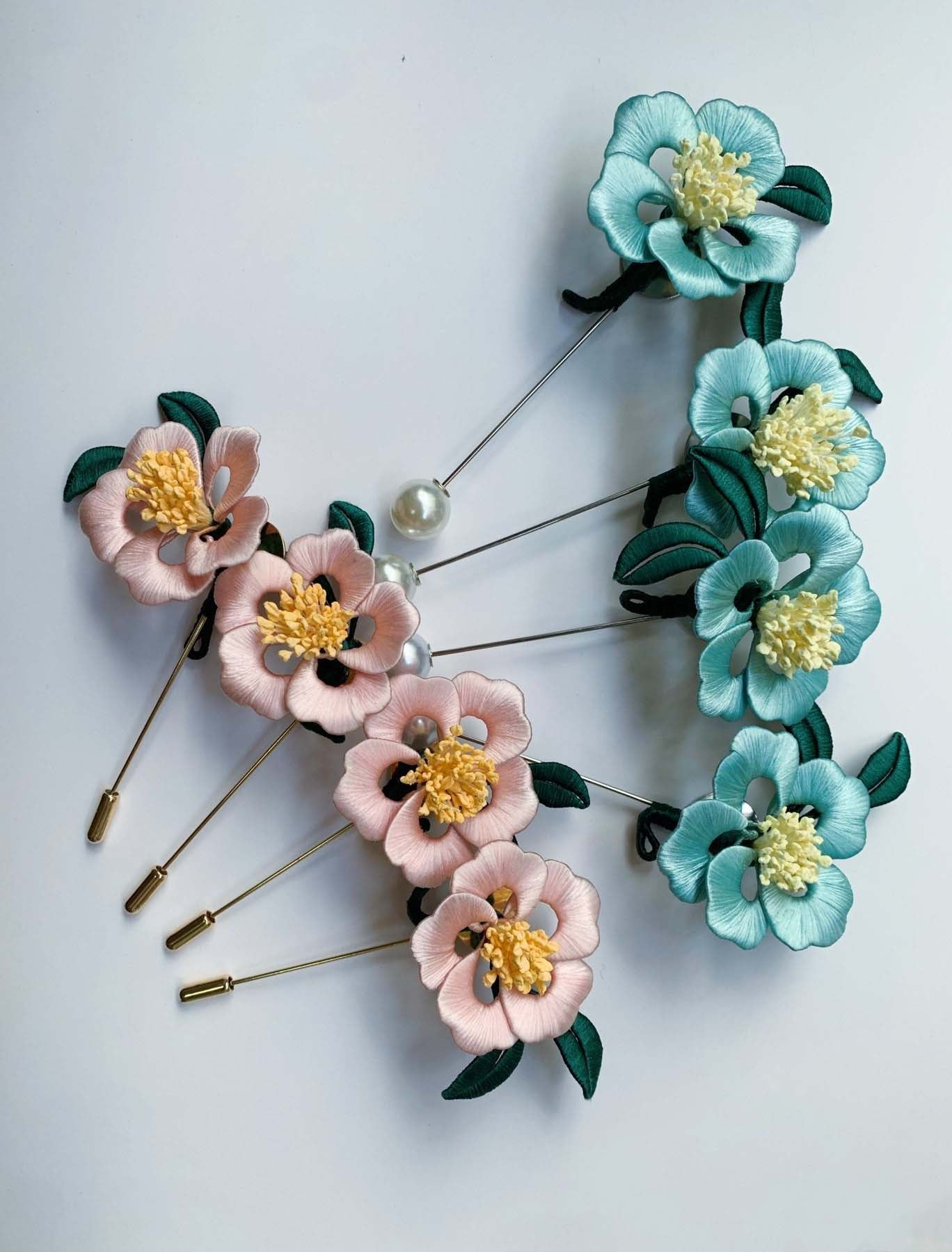 Camellia Handmade Corsage-Silk Corsage(Chanhua)