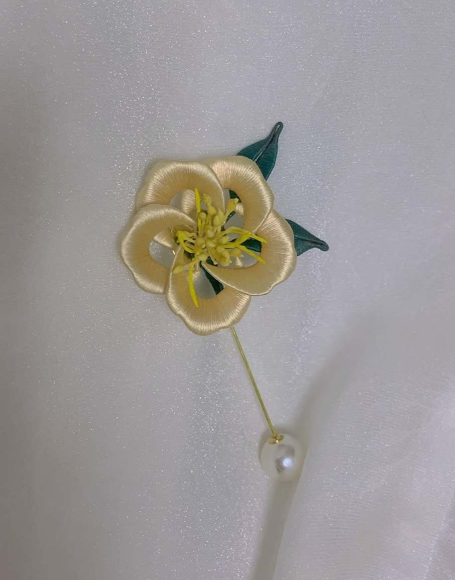 Camellia Handmade Corsage-Silk Corsage(Chanhua)