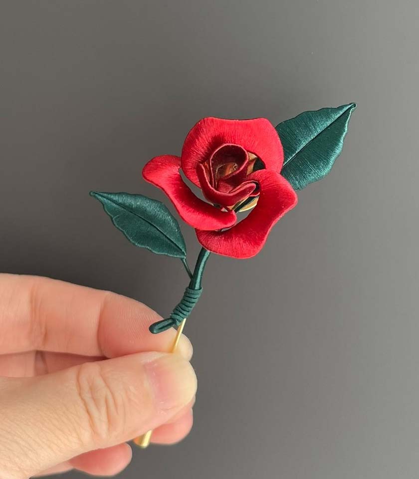 Rose Handmade Corsage-Silk Corsage(Chanhua)