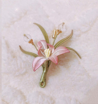 Orchid Handmade Brooch-Silk Brooch(Chanhua)