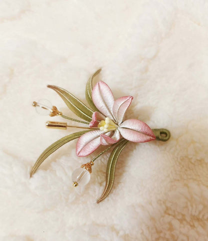 Orchid Handmade Brooch-Silk Brooch(Chanhua)