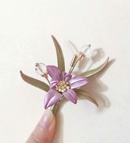 Orchid Handmade Brooch-Silk Brooch(Chanhua)