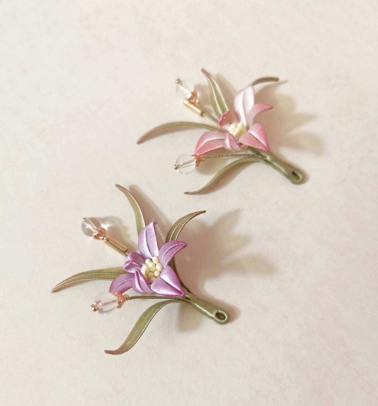 Orchid Handmade Brooch-Silk Brooch(Chanhua)